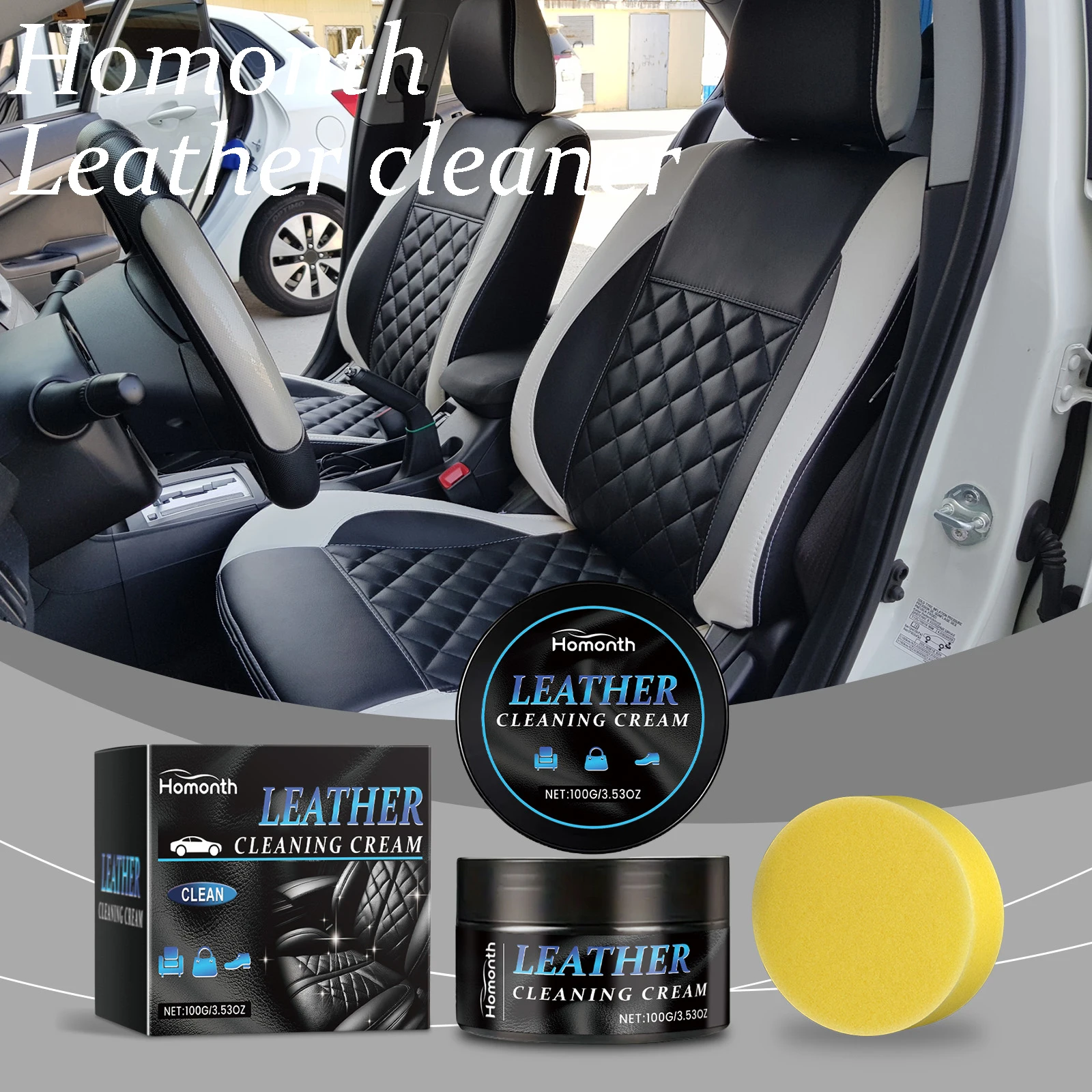 

Домашняя чистящая паста для кожи, удерживающая внутренняя чистящая грязь, восстанавливающая оригинальный цвет, пылезащитный универсальный чистящий крем