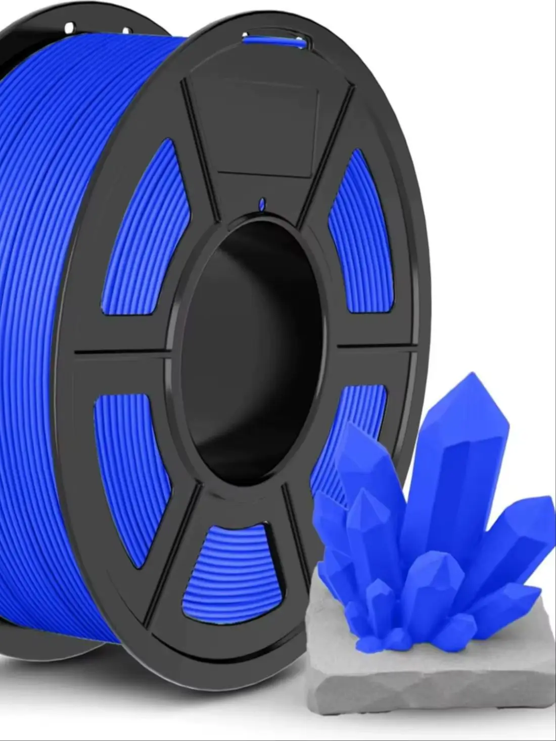 Blauw TPU-filament 1,75 mm flexibel 3D-printerfilament met Shore-hardheid 95A, sterke elasticiteit en slijtvastheid 250G - afbeelding 2