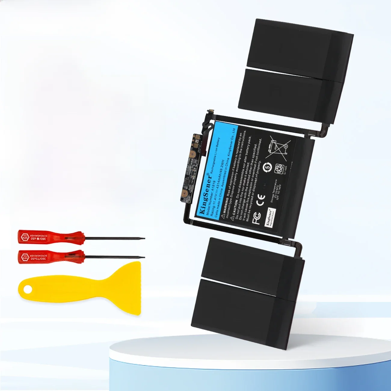 Bateria KingSener A1819 do Apple MacBook Pro 13'' Touch A1706 (koniec 2016, połowa 2017) EMC 3071 EMC 3163 MLH12LL/A MPXV2LL/A 49.2WH — zdjęcie produktu 7