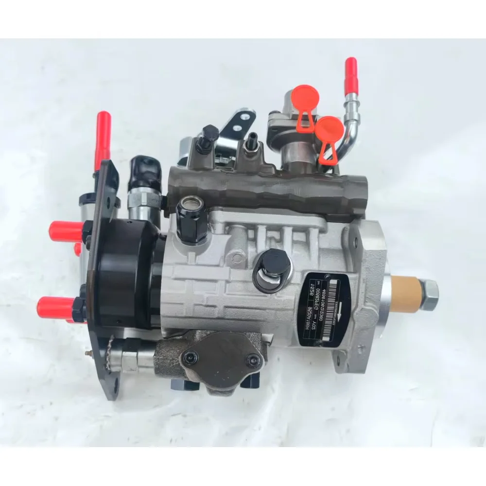 9520A186H DP210 Rotor Fuel Injection Pump, 4656106 / 2644H503 24V Solenoid With Return Pipe for Perkins 1104D‑44TA 4‑Cylinder