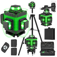 16 Lines 4D Laser Level Green Line 360 ° Horizontal And Vertical Super Powerful Laser level green Beam laser level with Bracket