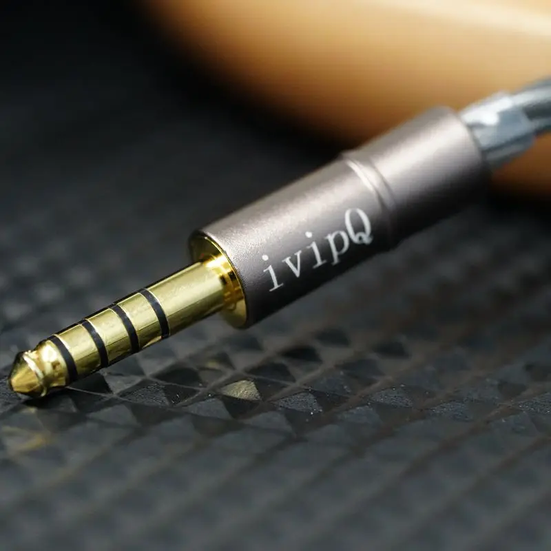 ivipQ-557 DIY HIFI Headphone Earphon Upgrade Cable with A2DC/Dan Clark  for Dual 3.5 LCD-5 HE1000SE HE-R10