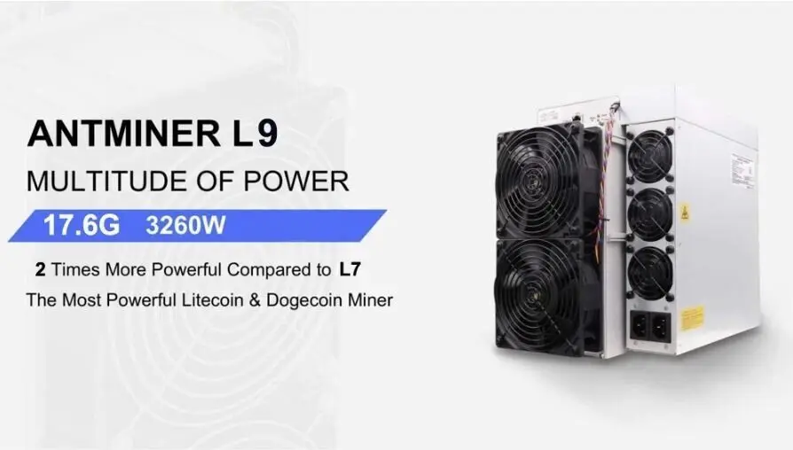 NA BUY 4 GET 2 FREE BITMAIN Antminer L9 Litecoin + Dogecoin Miner 16Gh/s