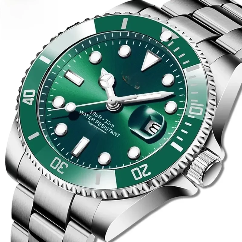 Lige top marke luxus mode taucher uhr herren 30atm wasserdichte datum uhr sport uhren herren quarz armbanduhr relogio maskulino