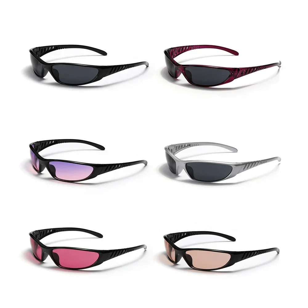 AliExpress NONE Y2K Sunglasses Men Women Vintage Outdoor Motorcycle Bicycle Cycling Sports Sun Glasses  Fashion Punk Eyewear UV400 Goggle Shades