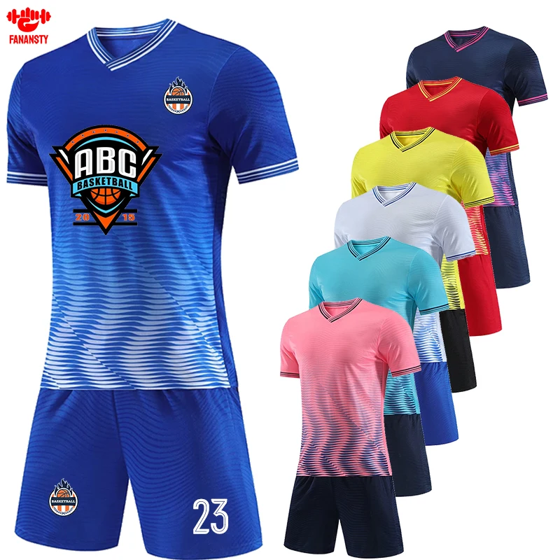 2024 Uniform For Men Women Boy Kid  Number Logo  Team Name  New Soccer Customize Shirt Shorts Children Plus Sized