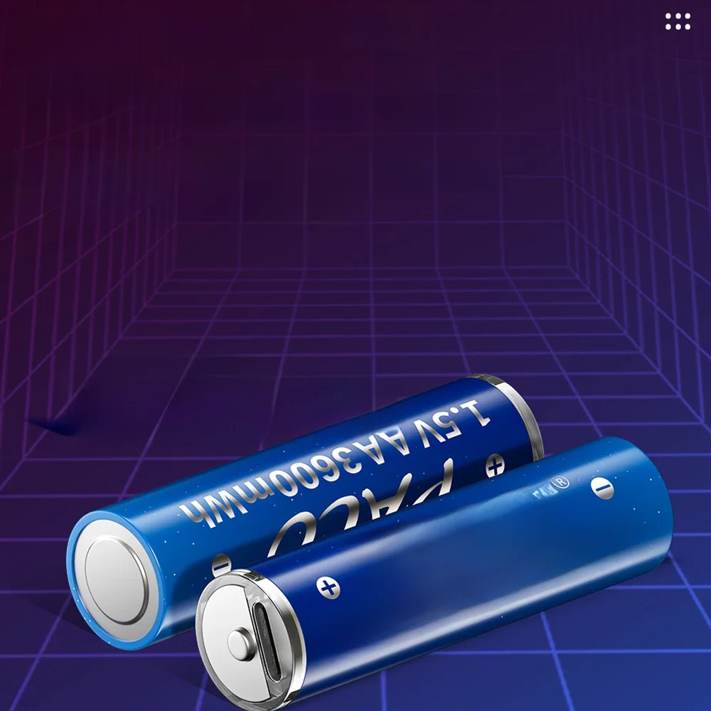 PALO 1.5V AA Bateria litowo-jonowa 3600mWh AA Akumulatory litowo-jonowe LR6 AA z portem USB do pilota z klawiaturą zabawkową — zdjęcie produktu 7
