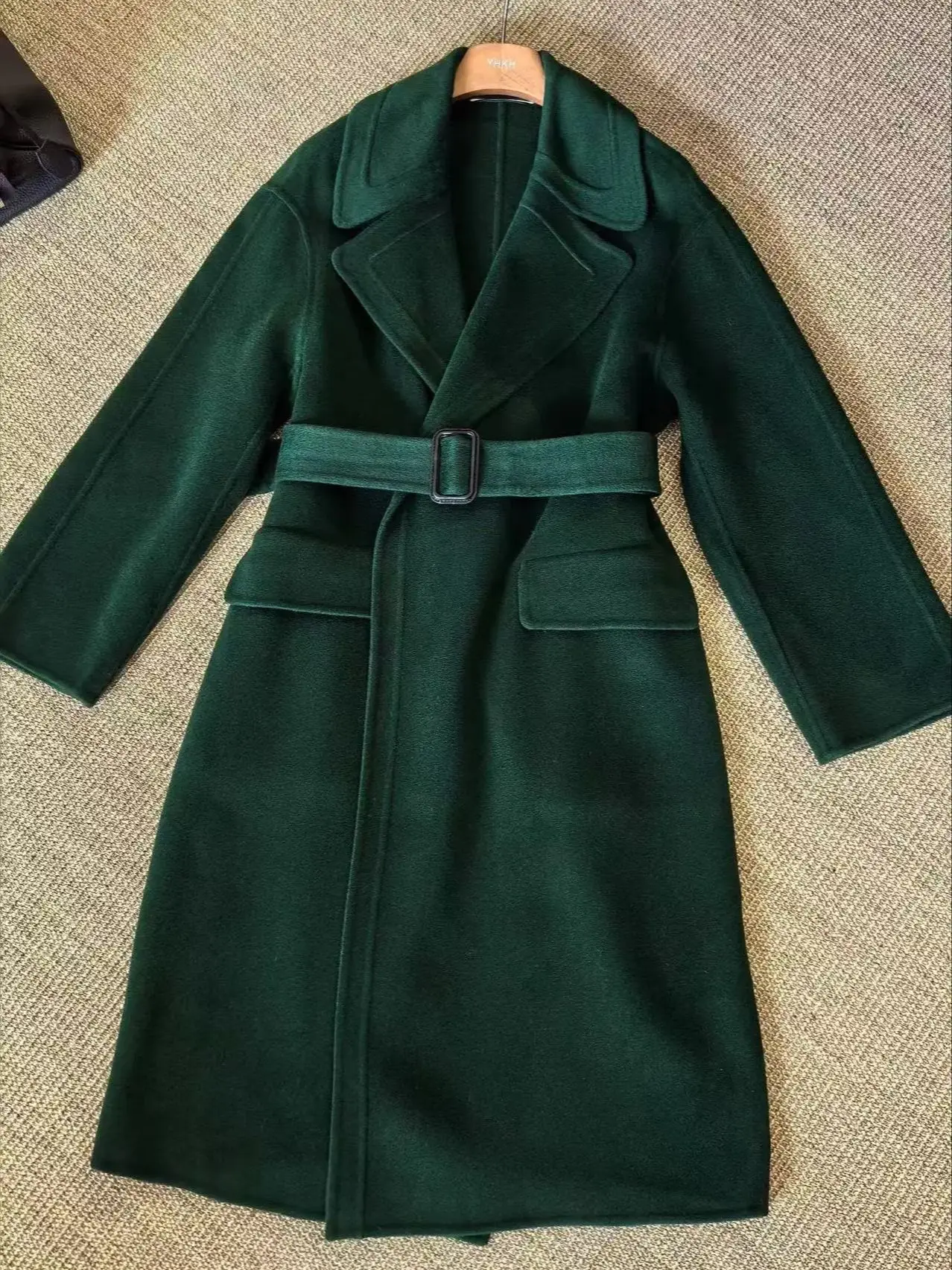 

Autumn-winter classic collar 100% cashmere coat