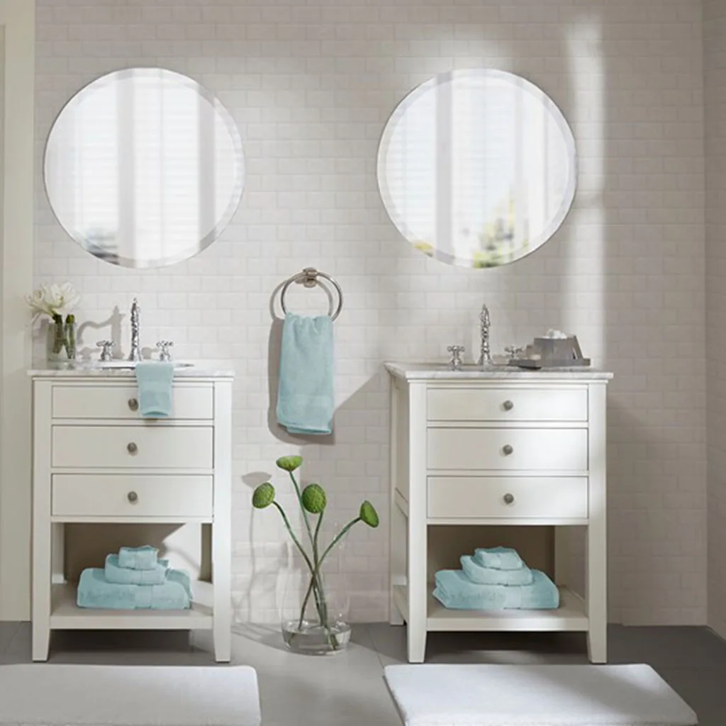 

100% Cotton 8 Piece Antimicrobial Towel Set (Seafoam + Cotton)"