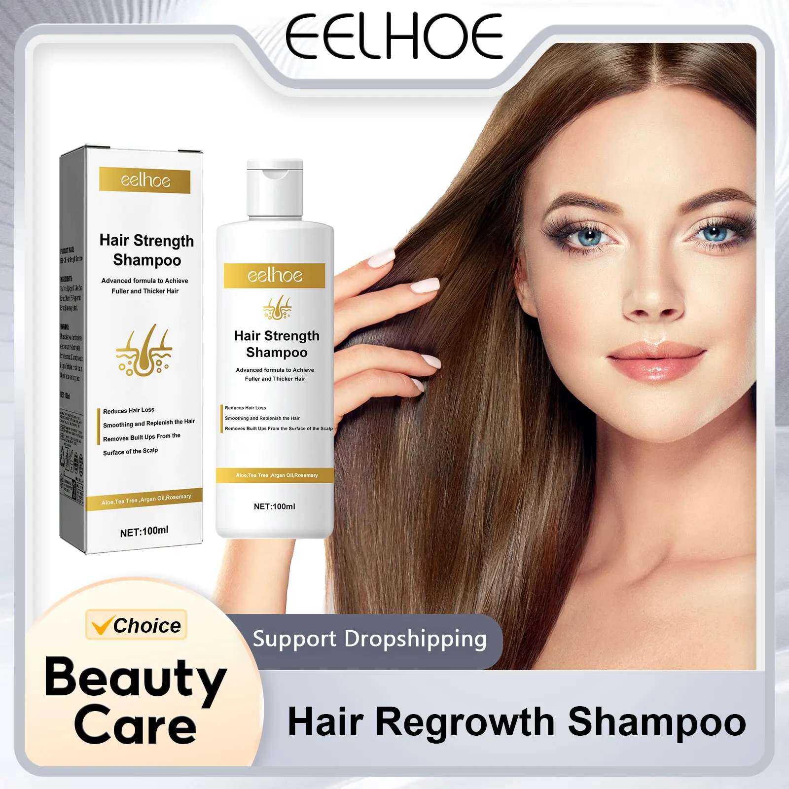 

Hair Regrowth Shampoo Promote Growth Thickening Repair Strengthener Hair Root Oil Control Moisturizing Care Hair Loss Treatment