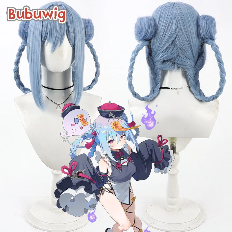 bubuwig-synthetic-hair-haiqing-cosplay-wigs-with-buns-game-astral-party-haiqing-long-straight-blue-braided-wig-heat-resistant