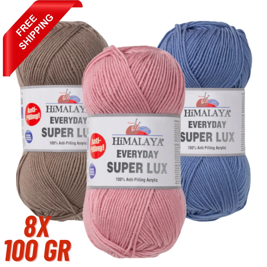 Himalaya Everyday Super Lux 100g Anti Pilling Yarn for Hand Knitting Crochet Thread DIY Baby Knitwear Scarf Shawl Sweater Beanie