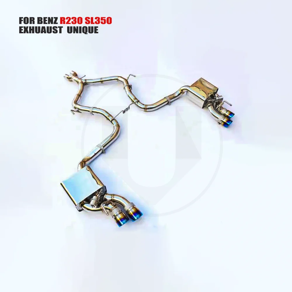 UNIQUE Titanium Alloy Exhaust Manifold Downpipe Is Suitable For Mercedes Benz R230 Auto Modification Electronic Valve