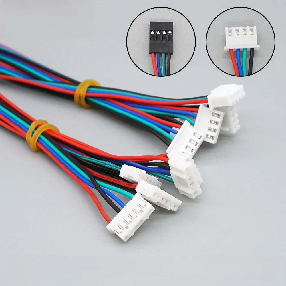 5 sztuk/partia części drukarki 3D kabel silnika krokowego 1M/2M 2.54 4pin-XH2.0 6pin dla złącza kabla silnika krokowego — zdjęcie produktu 7