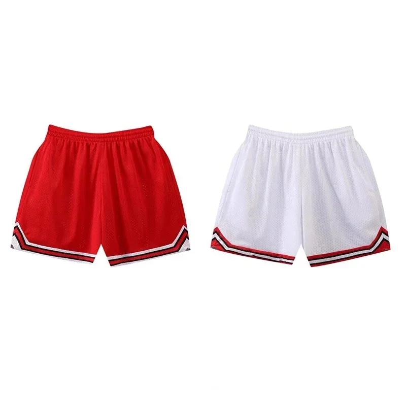 Basketbalbroek Zomer Amerikaanse Sport Shorts Fitness Ademende Casual Mannen En Vrouwen Lopen Losse Kwartbroek Sweatwicking - afbeelding 2