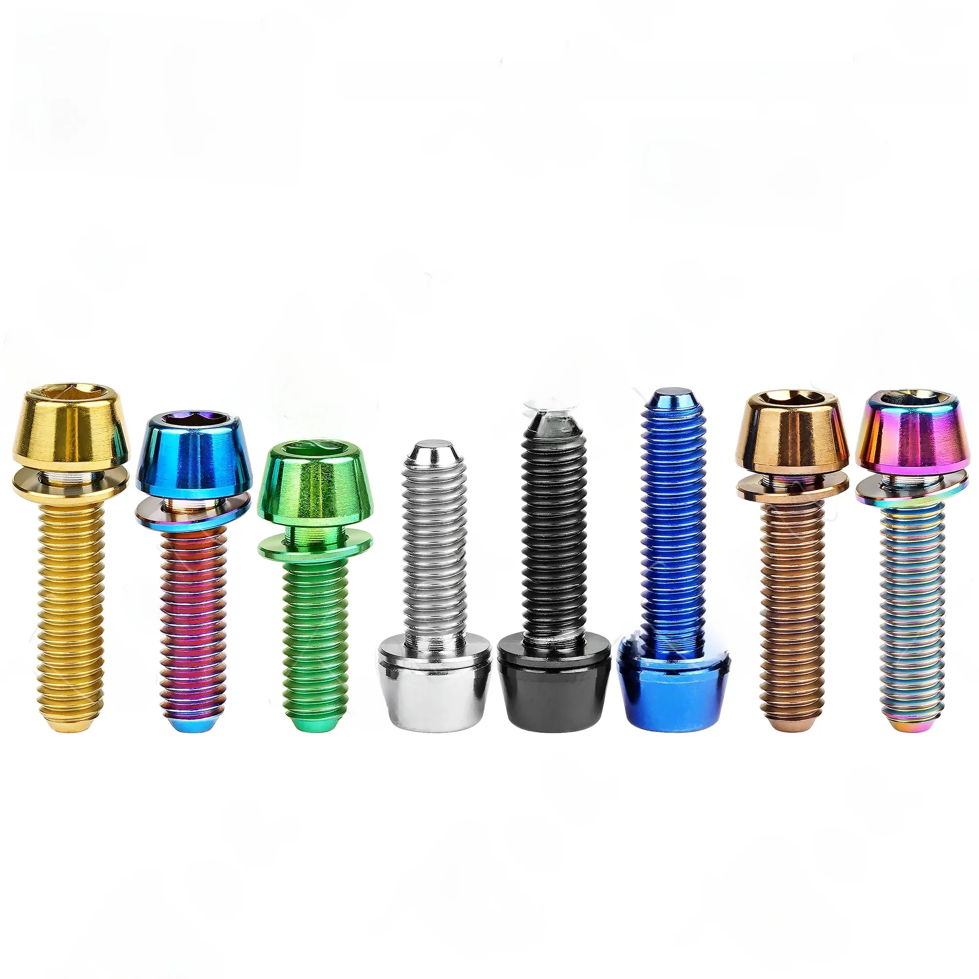 AliExpress Tgou Titanium Bolt M5/M6x16 18 20 25mm  Allen Key Head with Washer Screws for Bicycle Stem 6pcs