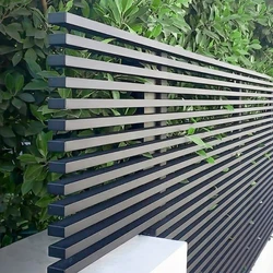 Outdoor Aluminum 3d Fence Anti Climb Aluminum Vertical Security Blade Fence Panel Garden Fencing