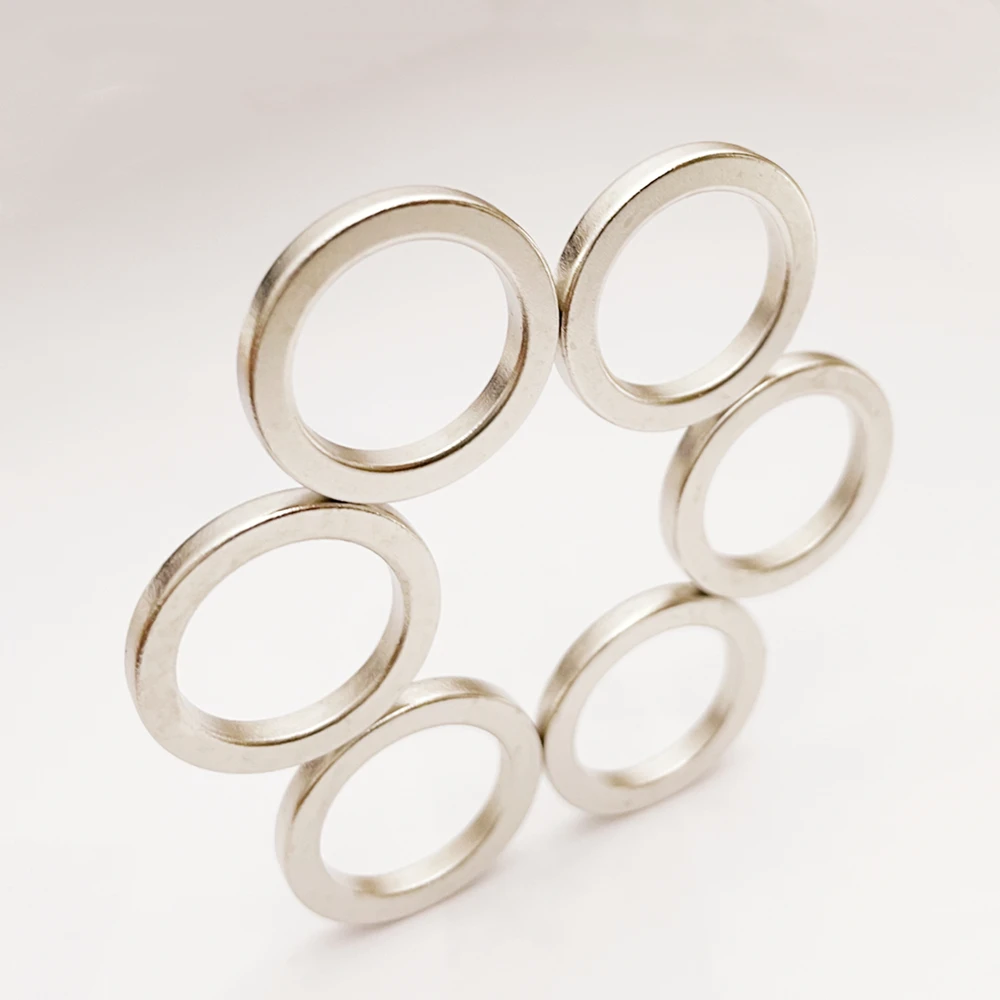 

6PCS Diametric Ring Round Imans OD23XID17.2X3.5MM Refrigerator Magnets Whiteboard Diametrically Magnetic Disc Circuit Magnet
