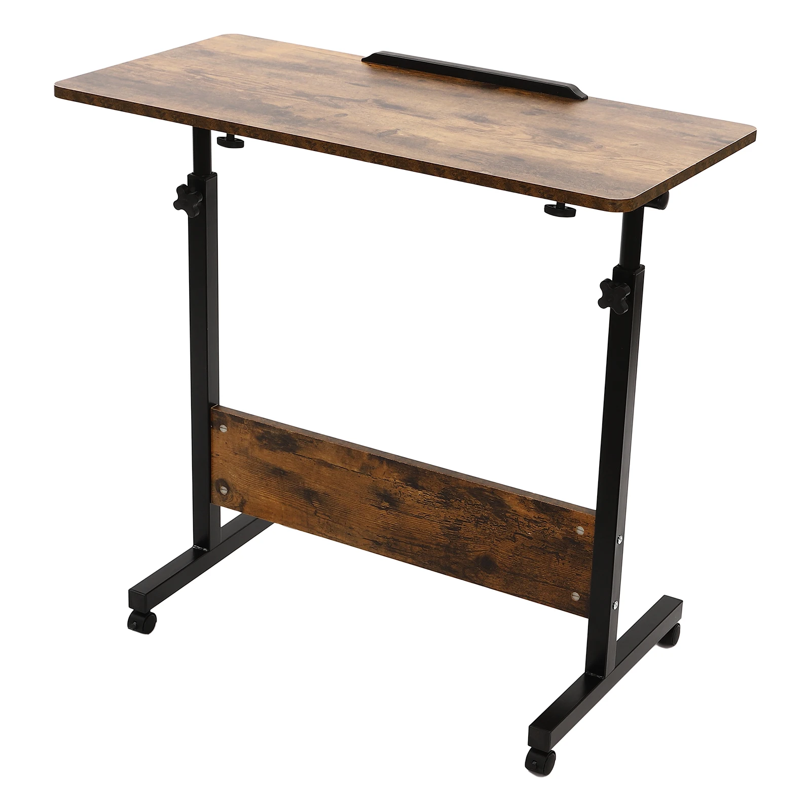 Adjustable Height Standing Desk, Portable Laptop Desk, Rolling Computer Stand with Adjustable Height  Flexible to Move and Fix