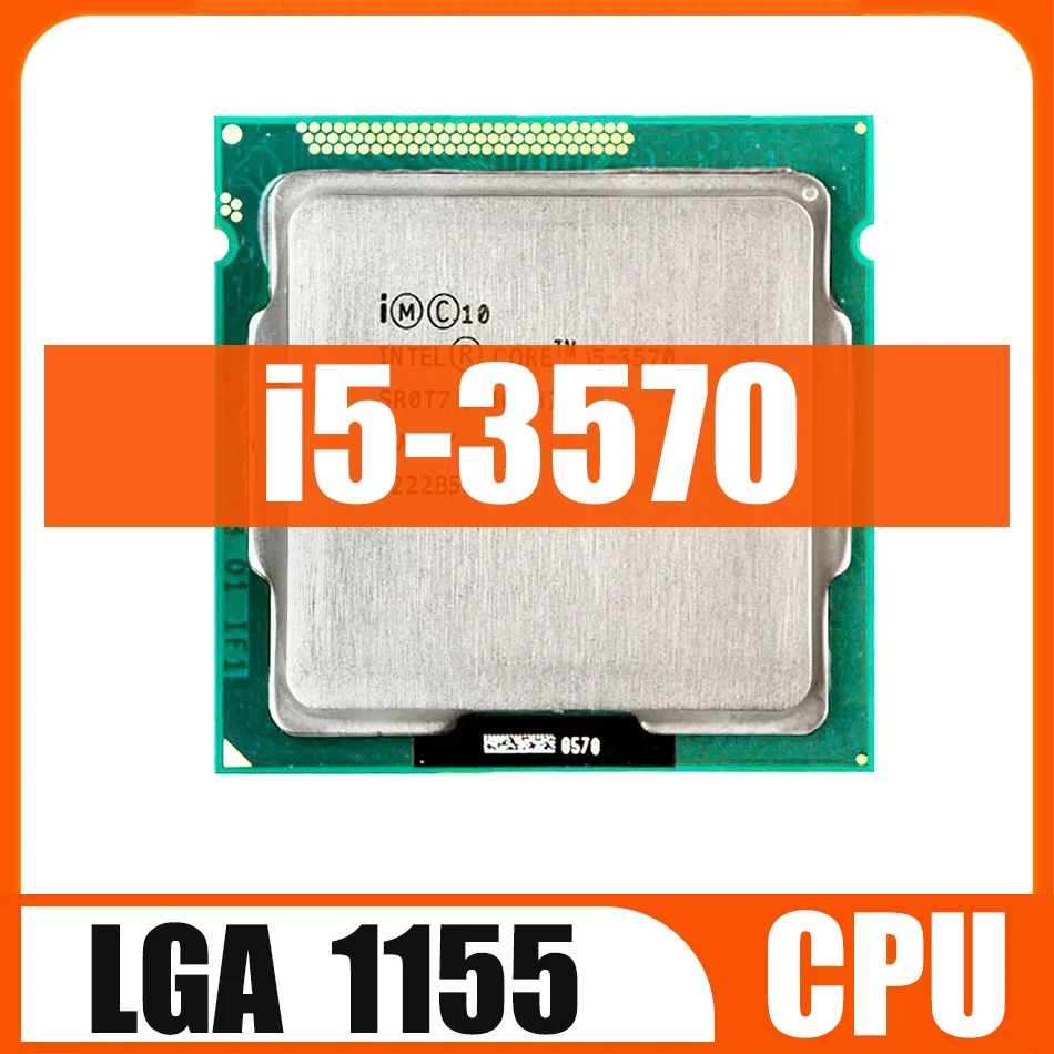 Used Original Xeon CPU i5 3570 Processor Quad Core 3.4Ghz L3=6M 77W Socket LGA 1155 I5-3570 Desktop CPU