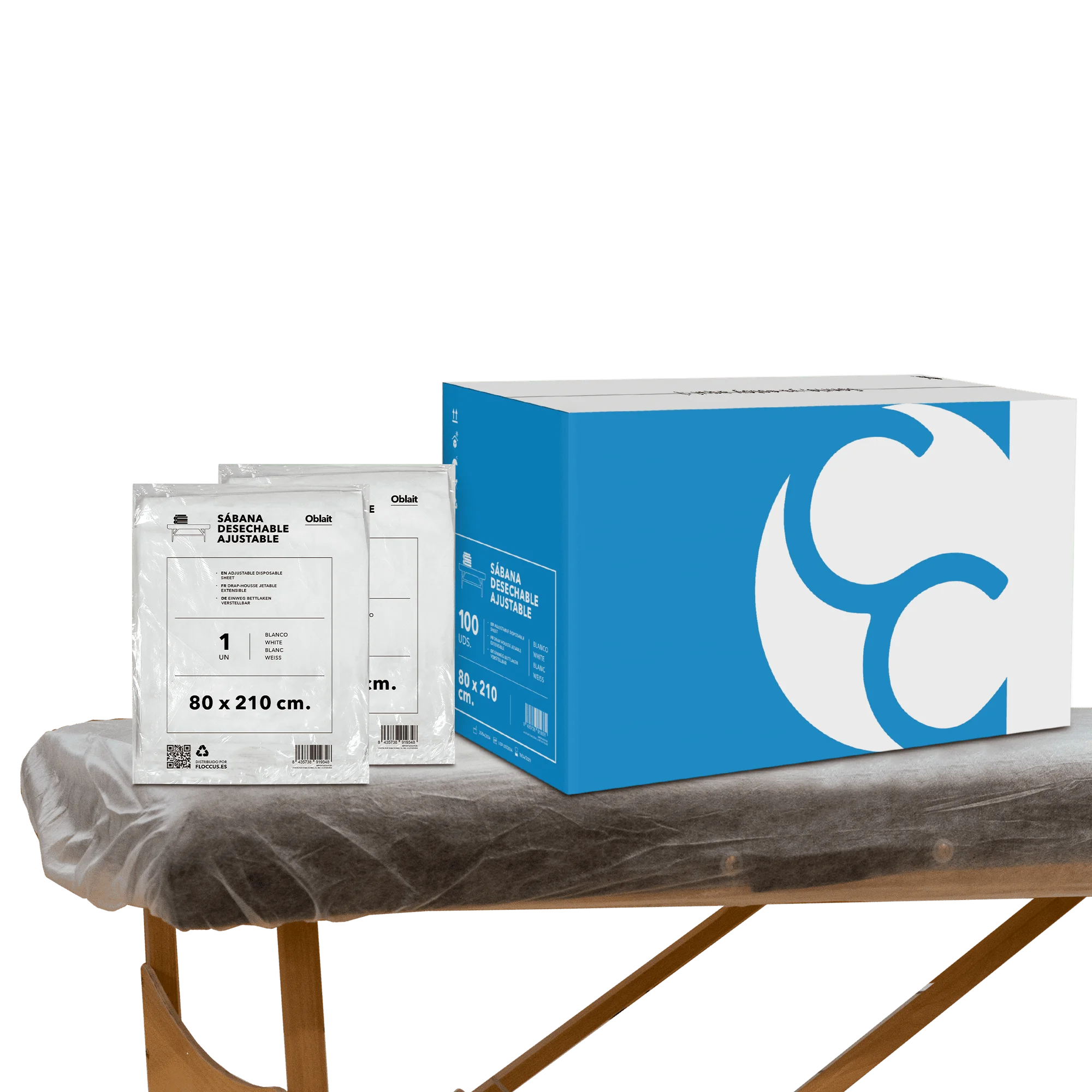 Adjustable Sms Disposable Sheet 80X210 cm |   Pack of Disposable Sheets for Camilla