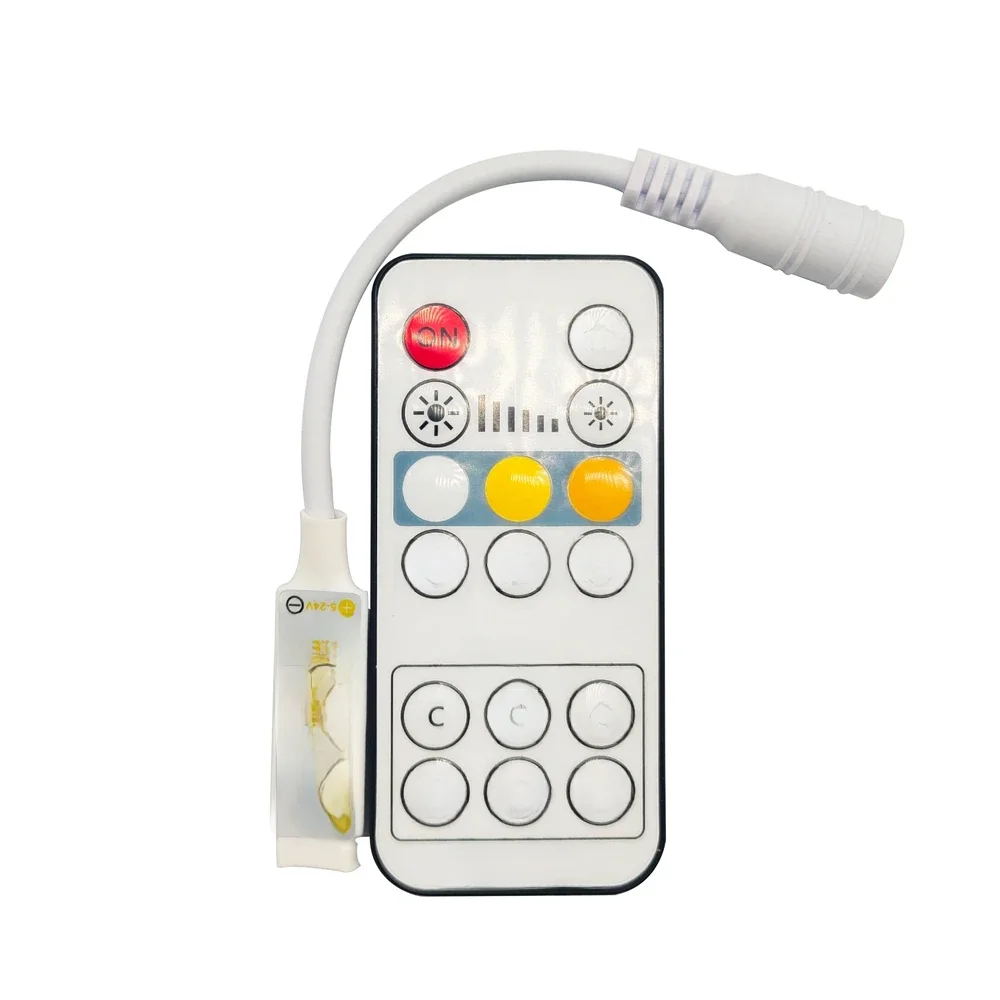 DC5-24V 8A CCT kontroler Led 16 klawiszy RF bezprzewodowy pilot do 5050 WW + CW Strip z funkcją timera regulacja czasu Controll — zdjęcie 2