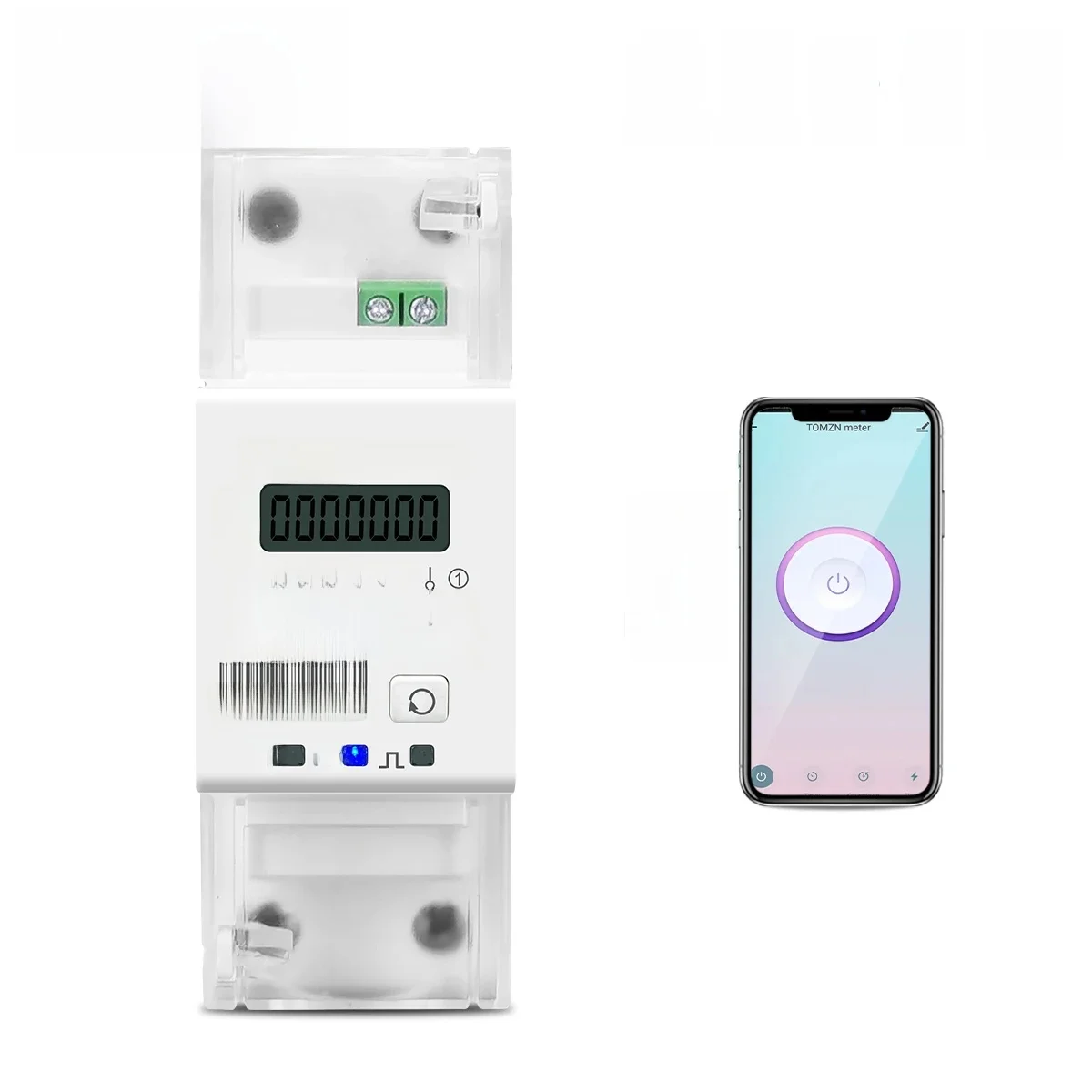 TOMZN 65A Jednofazowa Bramka Zigbee Tuya na Szynę DIN, Inteligentny Miernik Energii WIFI, Timer, Monitor, Licznik kWh, Watomierz 110V 220V 50/60Hz — zdjęcie 2