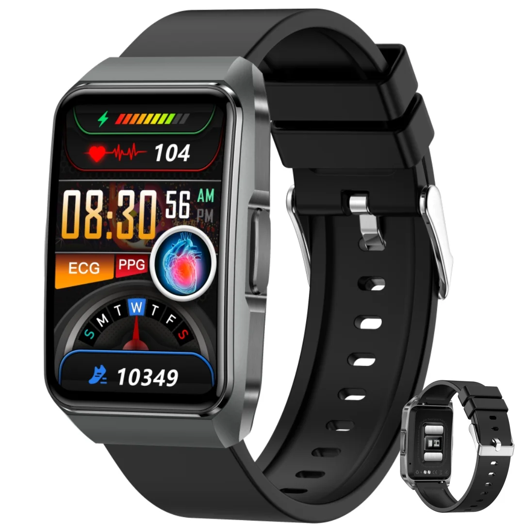 SMARTWATCH MEETING SUIKER DRUK EKG BMI VADER'S PULSOMETER