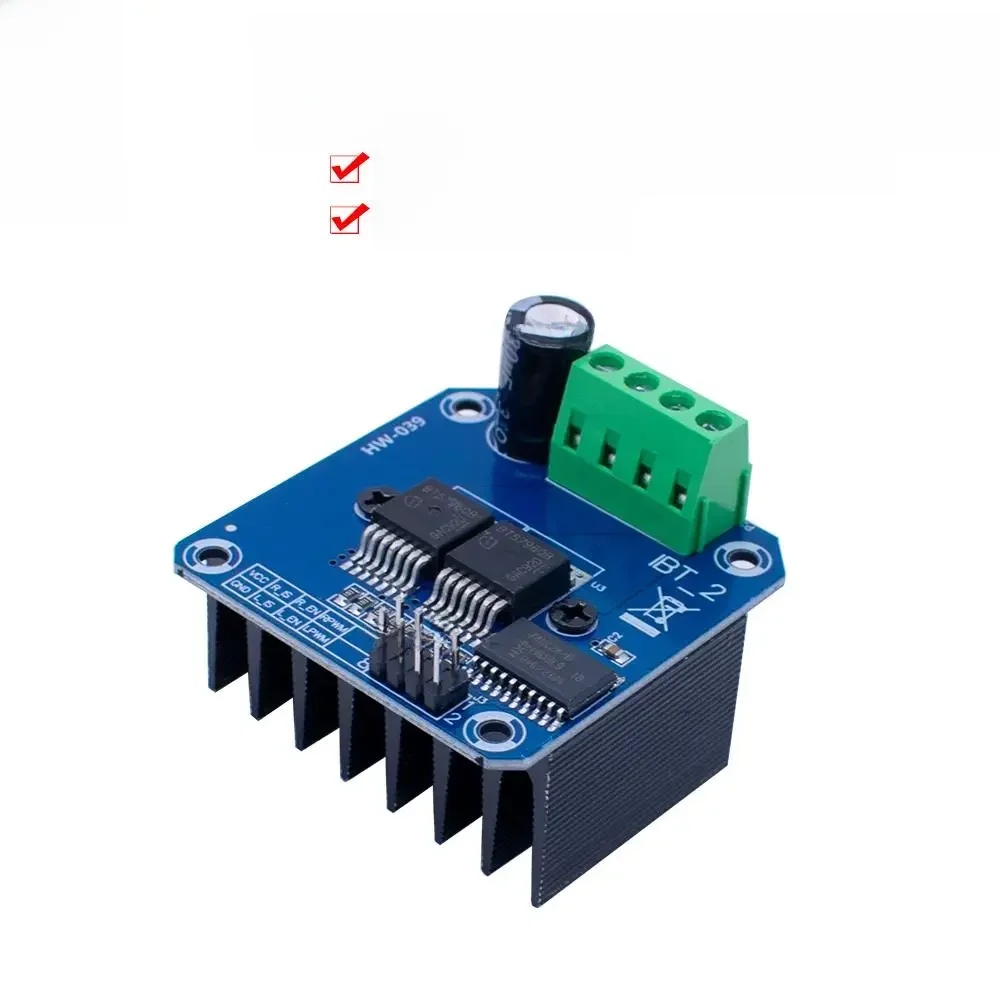 Podwójny BTS7960 43A h-bridge wysoka moc silnika moduł napędu/diy inteligentny samochód prądu diagnostycznego — zdjęcie 2