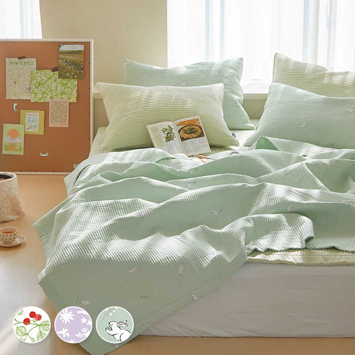 [Arpeggio basic]MicroFiber Soft worm Spread / bedsheet & Pillow Cover Set(SS)(Q)