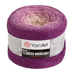 Yarnart Flowers Moonlight Glittery Marbling 260Gr 1000 M. Hand Knitting Yarn 53% Cotton 43% Polyacrylic 4% Metallic Polyester