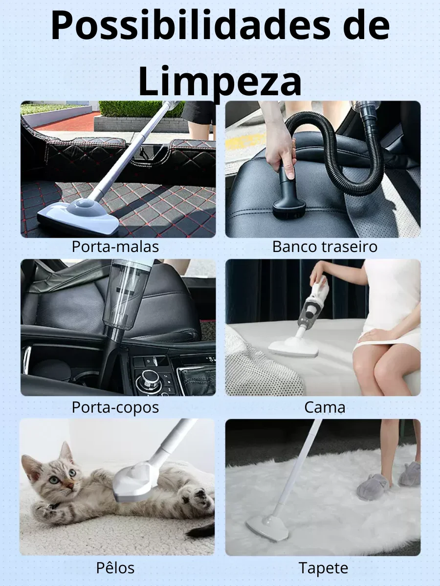G Aspirador De Pó Vertical Portátil Bivolt Usb Recarregável Moderno Limpa Cabelos Pêlos Ácaros Carro Limpeza Uso Doméstico