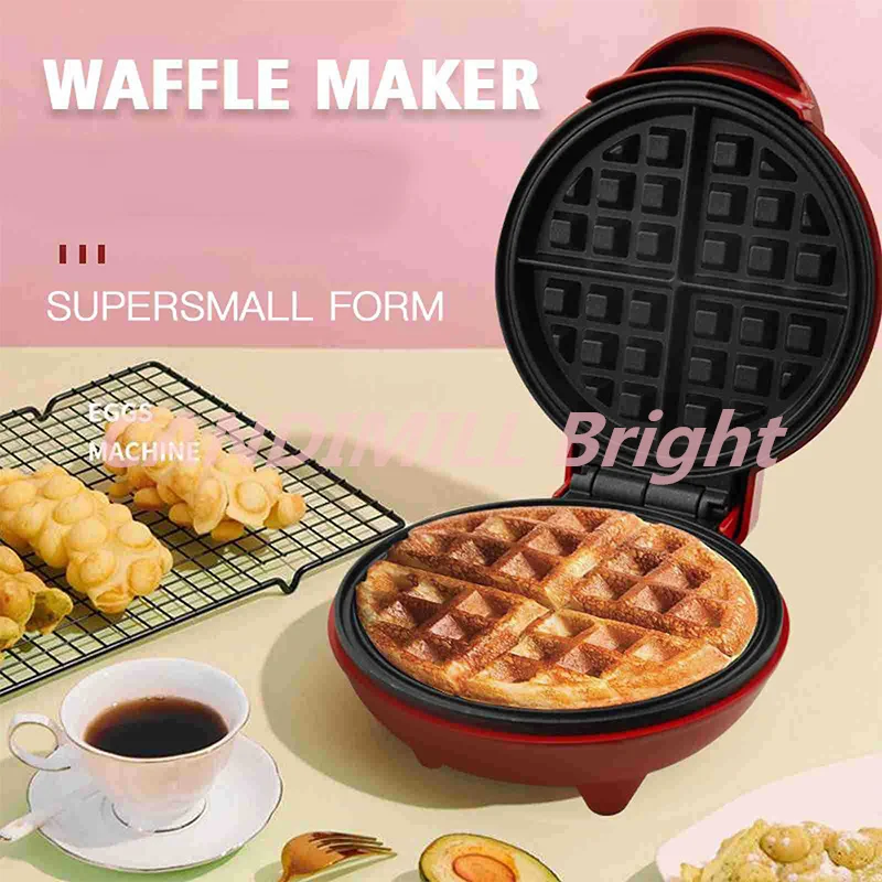 Electric Portable Grill Waffle Maker Pancake Cake Dessert Breakfast Maker Baking Mold Multifunctional Household Appliances