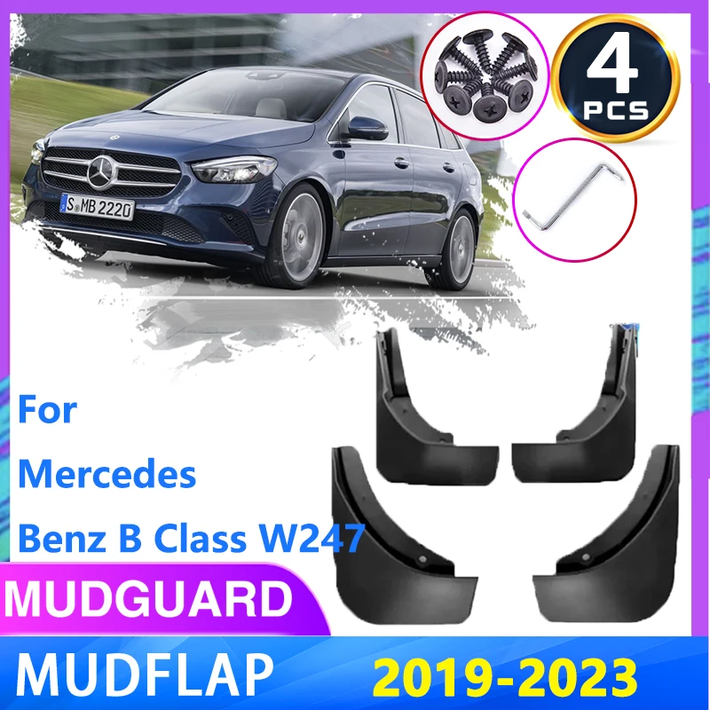 

For Mercedes Benz B Class W247 2019 2020 2021 2022 2023 Front Rear MudFlaps Mudguards Splash Guards Fender Wheels Accessories