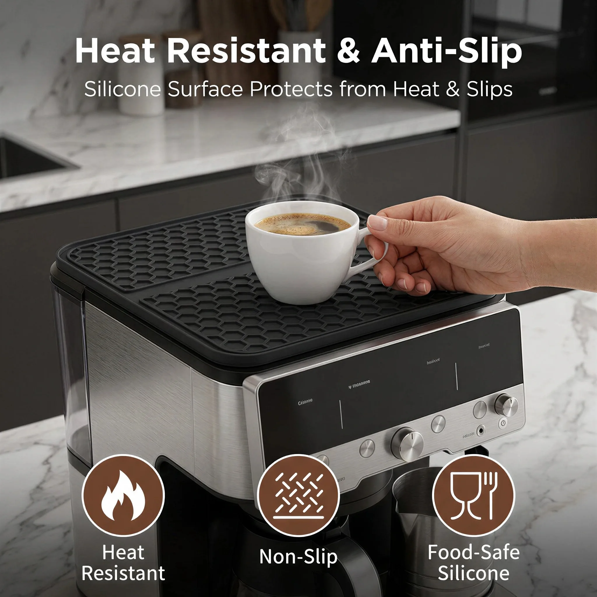 Ninja Es601 Kahve Makinesi Üst - Heat Mat Silicone incelemesi ve fiyatı