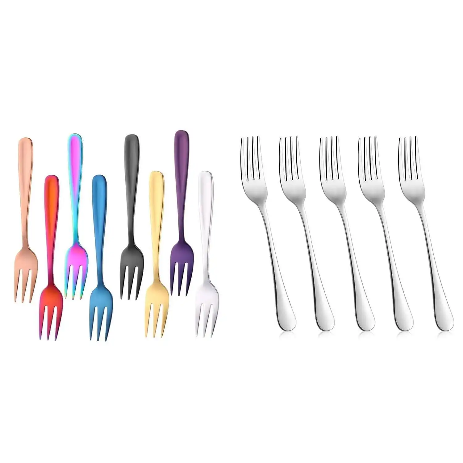 

Salad Forks, Stainless Forks & Stainless Steel Forks, Salad Forks, Dinner Forks, Appetizer Forks Dessert Fork(13 Pcs)