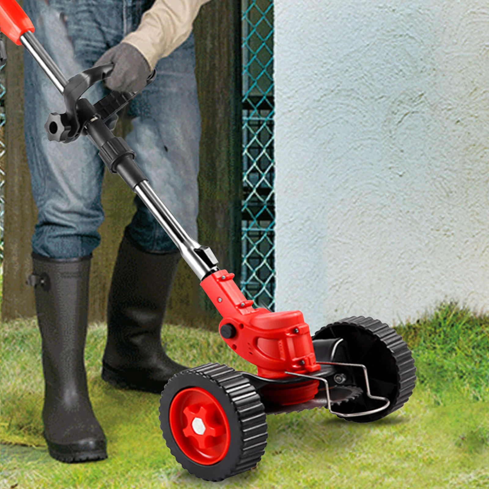 850W/650W Elektrischer Kabelloser Rasentrimmer 18000RPM Handgehaltener Unkrautentferner mit Verstellbarem Behälter Gartenwerkzeug mit 2 Stück 21V Akkus – Detail 5