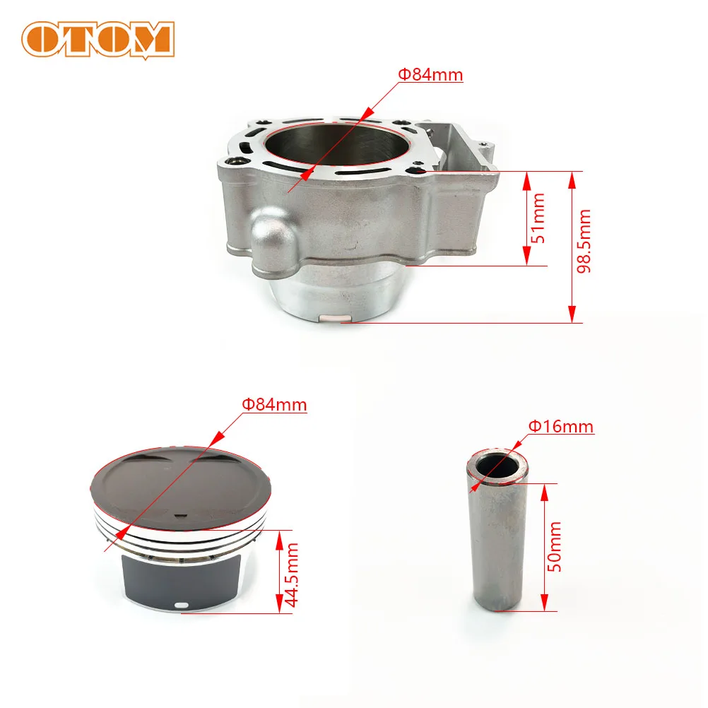 Motorcycle Accessories 84mm NC250 NC300 Engine Cylinder Block Piston Ring Gasket Kit For ZONGSHEN ZS177MM NC 250cc Upgrade 300cc