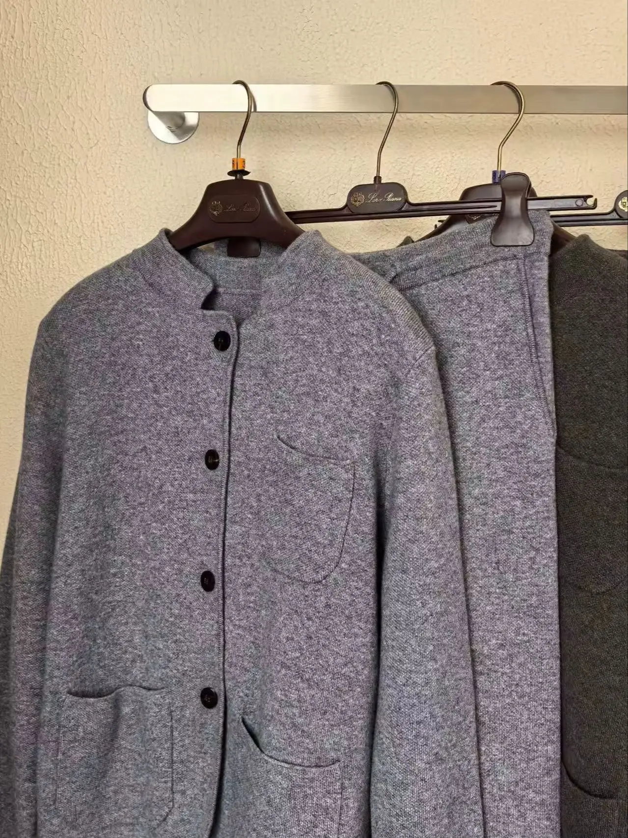 Autumn Winter Elegant Old Money Cashmere Knitted Set