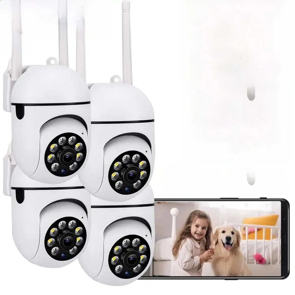 5MP Drahtlose Sicherheit Überwachung PTZ 1/2/3/4 Pcs Kamera Wifi IP Outdoor Tuya App Menschliches Tracking Zwei-weg Audio Nacht Farbe Cam