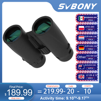 SVBONY SA205 10X42 ED Flat-field Binoculars,IP67 Waterproof BAK4,Bird Watching,Stargazing,Camping,Travel,Astronomy