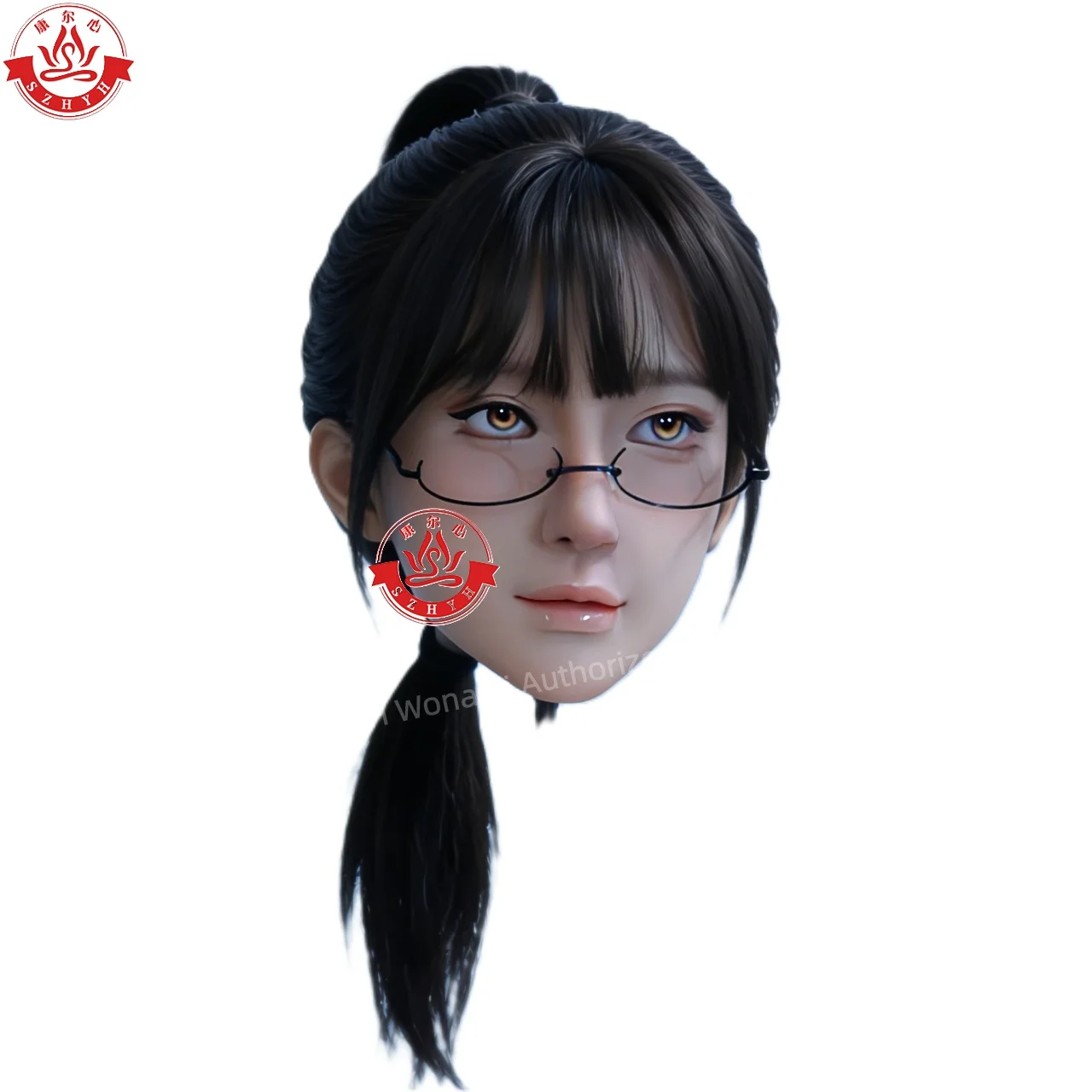 

Wonanii Food Grade Silicone Big Head HYH-SHB-TS-0101, M16 Interface Open Mouth Teeth Tongue, Makeup Practice, Hairstyle Design