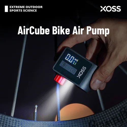 Imagen 2 del producto XOSS AirCube 120PSI Mini bomba de aire portátil para bicicleta con válvulas Schrader Presta inflador de aire recargable accesorios para bicicleta
