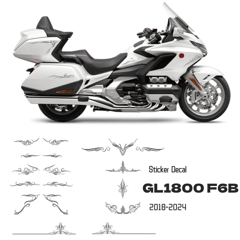 

PANICAL For Honda 1800 Goldwing GL1800 F6B 2018-2024 Motorbike Accessories Stickers Tank Stickers Tank Pad Fairing Sticker Decal