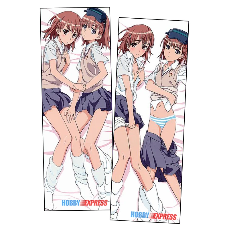 Hobby Express Anime Dakimakura Japanese Otaku Waifu Life Size Doublesided Hugging Body Pillow Cover Case Mikoto Misaka YCDS035