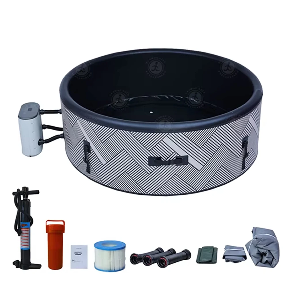 Vasca idromassaggio gonfiabile per piscina idromassaggio da giardino esterno portatile Vasche idromassaggio Vasca da bagno spa elettrica per interni Jaccuzi Bubble Spa per la famiglia
