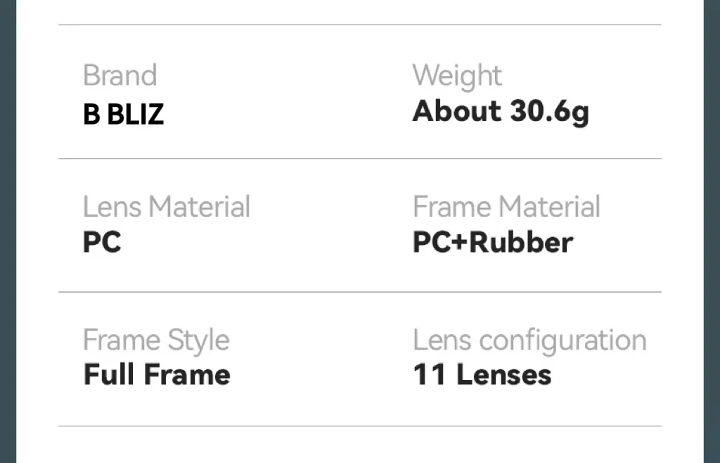 B BLIZ Breeze Premium Fahrradbrille UV400 – 2 HD-Linse, Unisex-Sportsonnenbrille für MTB, Rennen, Angeln, Laufen, Fahrradbrille – Detail 12