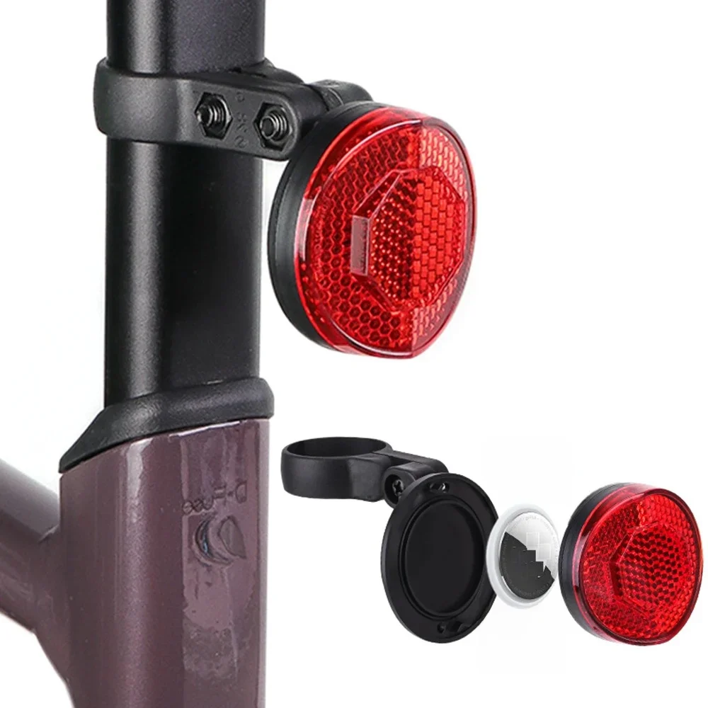 AliExpress SZKOSTON Hidden Protective Bracket for AirTag Bicycle Reflector Bike Reflective Warning Sign Anti-Theft Tracker Accessories