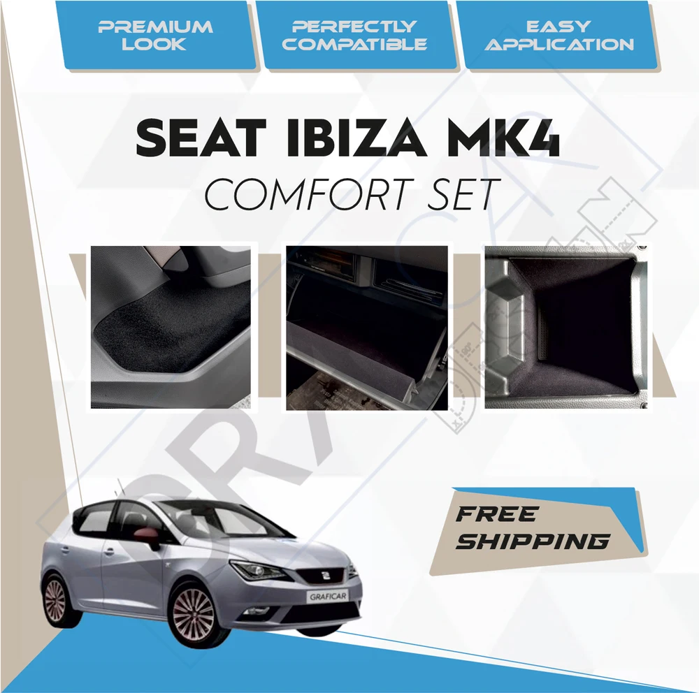 

Comfort Set-Ready Fabric Coating In-Car Accessory Self-Adhesive Insulation Effective Coating Set Seat Compatible with Ibiza MK4