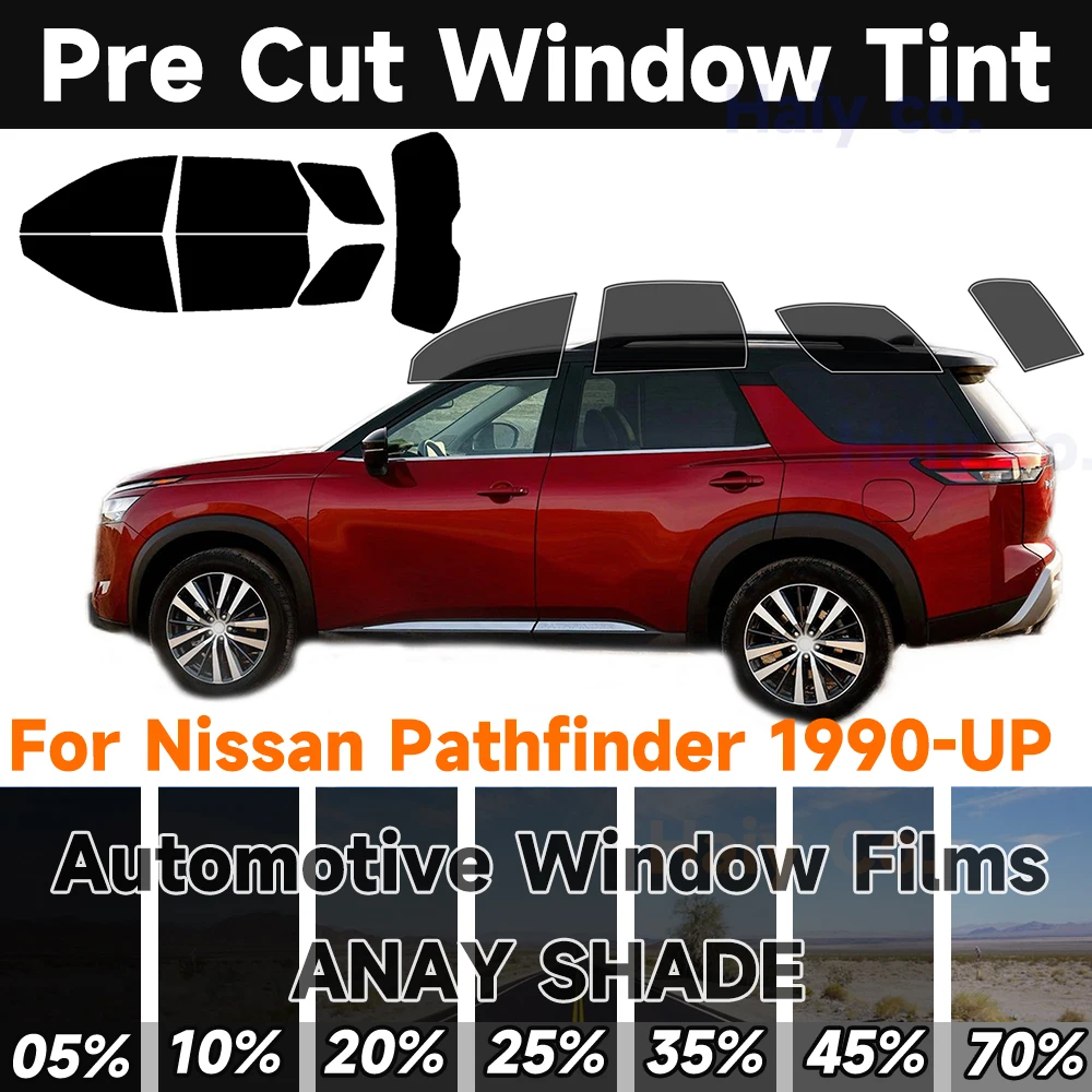 

Предварительно вырезанная тонировка окон автомобиля для Nissan Pathfinder 1990-2025, авто наклейка, солнцезащитная УФ-защита, тепловая 2-слойная защитная пленка для окон, конфиденциальности